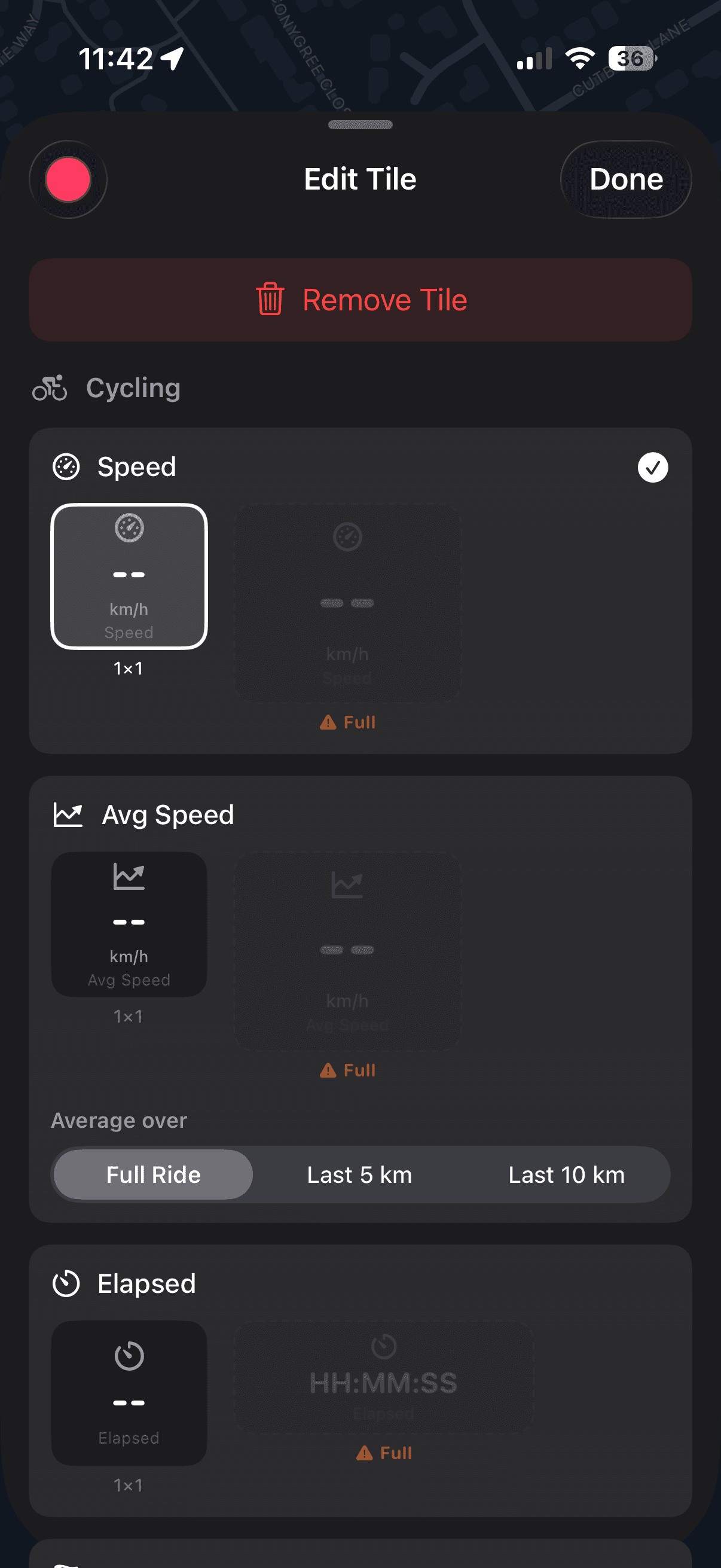 Tile catalogue — every available metric